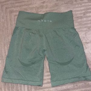 sage green NVGTN shorts